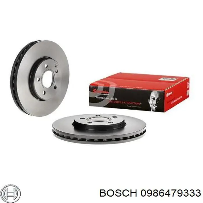 Гальмівні диски передні 0986479333 Bosch