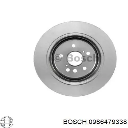 Диск гальмівний задній Bosch 0986479338