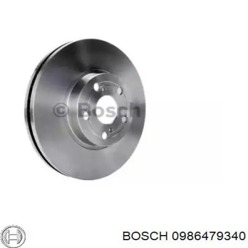 0986479340 Bosch диск гальмівний передній