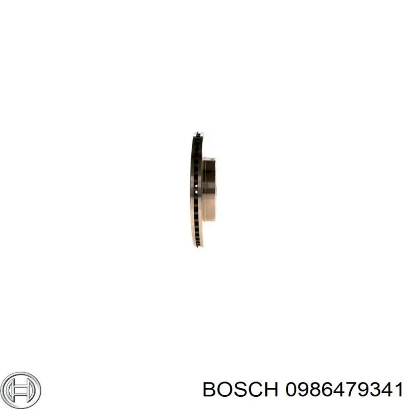 0986479341 Bosch диск гальмівний передній