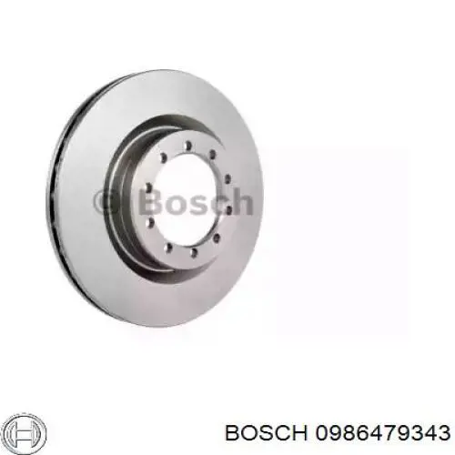 0986479343 Bosch диск гальмівний передній
