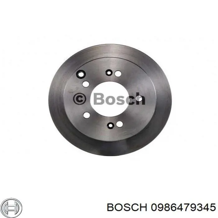 0986479345 Bosch диск гальмівний задній