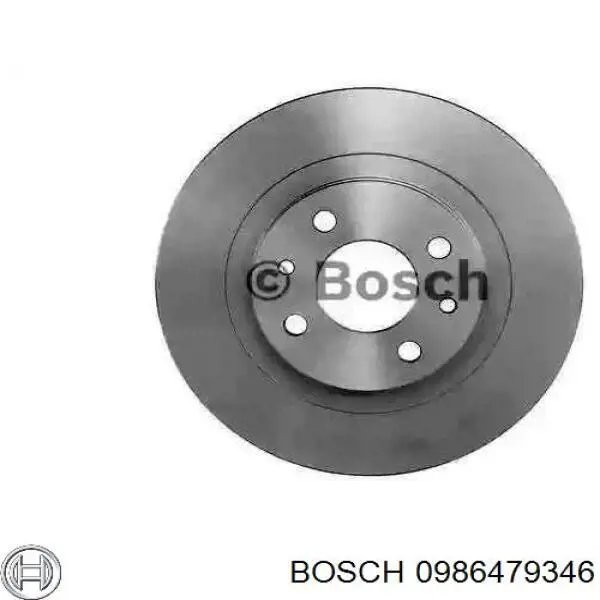 0986479346 Bosch диск гальмівний передній