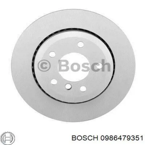 0986479351 Bosch диск гальмівний задній