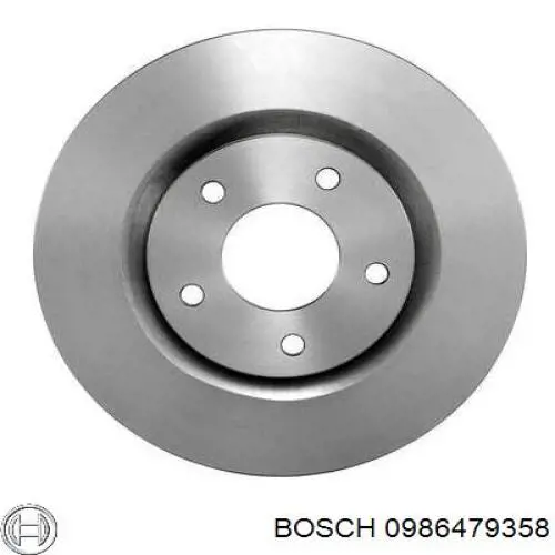0986479358 Bosch диск гальмівний передній
