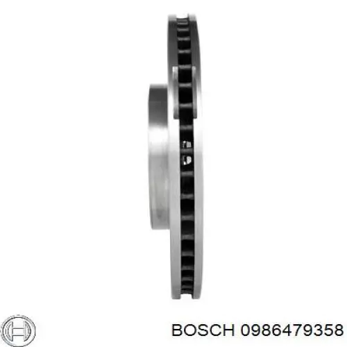 Диск гальмівний передній Bosch 0986479358