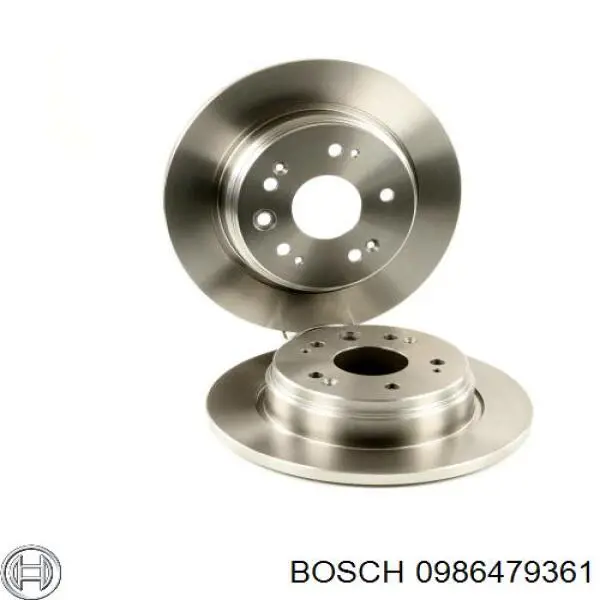 Купити 0986479361 Bosch Диск заднього гальма