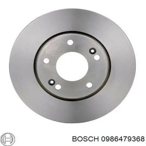0986479368 Bosch диск гальмівний передній