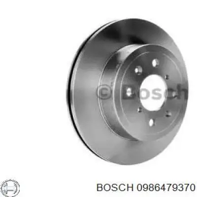 Гальмівні диски передні 0986479370 Bosch