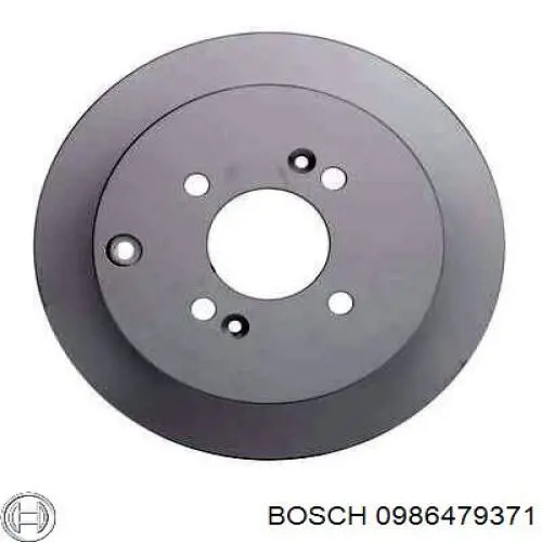 0986479371 Bosch диск гальмівний задній