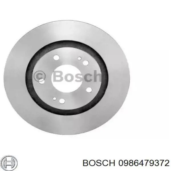 0986479372 Bosch диск гальмівний передній