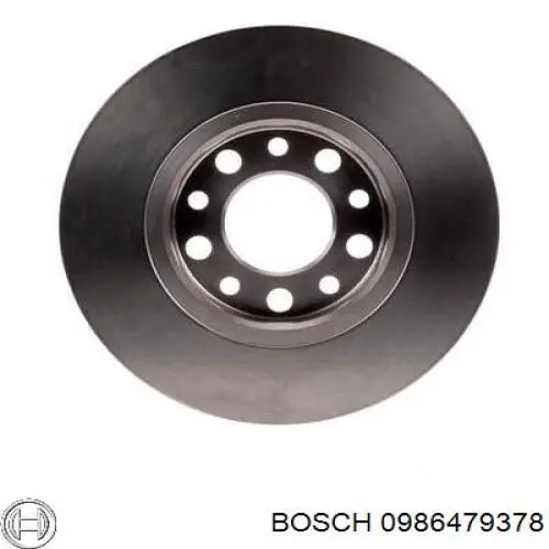 0986479378 Bosch диск гальмівний задній