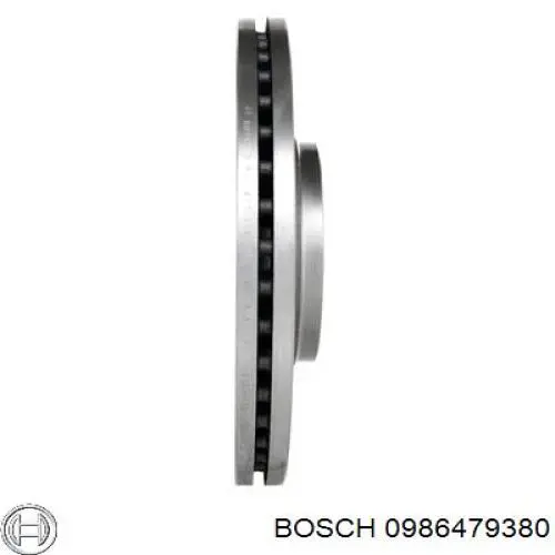 0986479380 Bosch диск гальмівний передній