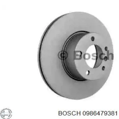 0986479381 Bosch диск гальмівний передній
