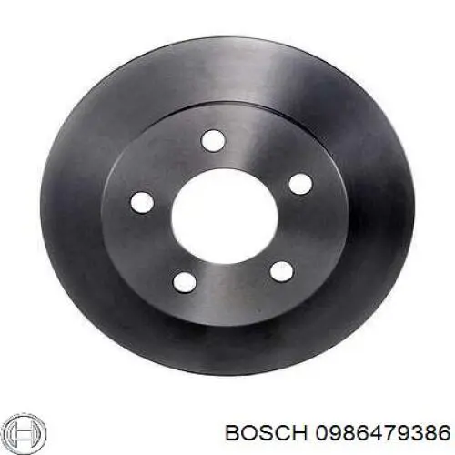 0986479386 Bosch диск гальмівний передній