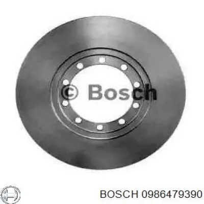 Купити 0986479390 Bosch Диск заднього гальма