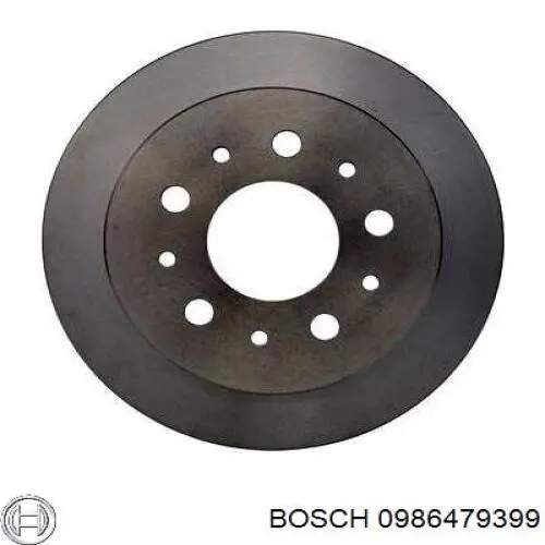 0986479399 Bosch диск гальмівний задній