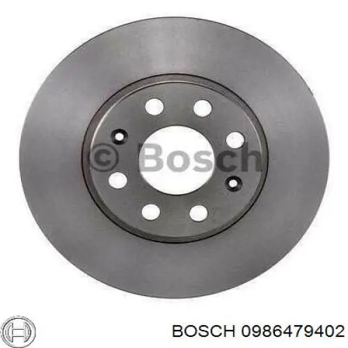 Диск гальмівний передній 0986479402 Bosch