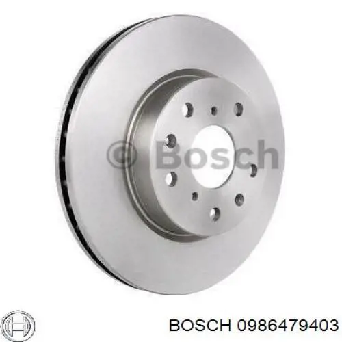 0986479403 Bosch диск гальмівний передній
