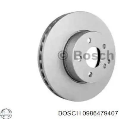 Гальмівні диски передні 0986479407 Bosch
