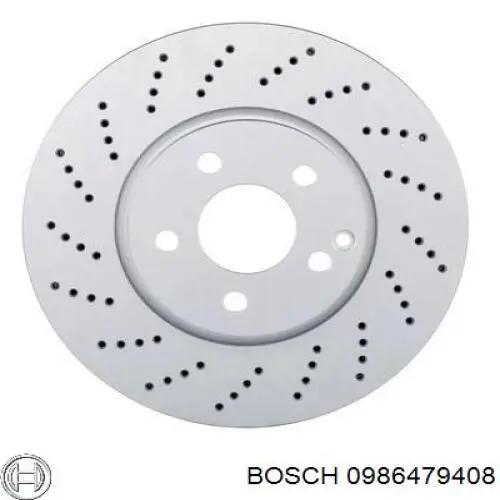 0986479408 Bosch диск гальмівний передній