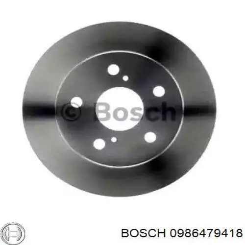 Диск гальмівний задній 0986479418 Bosch