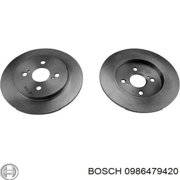 Диск гальмівний задній Bosch 0986479420