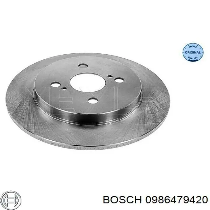 Задні дискові гальма Bosch 0986479420 ціна, від 23.82 USD