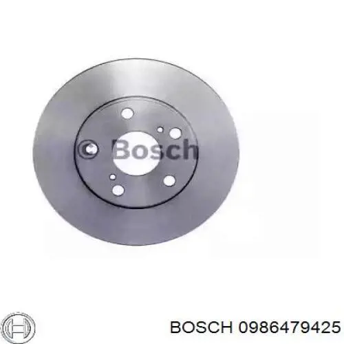 Диск гальмівний передній 0986479425 Bosch