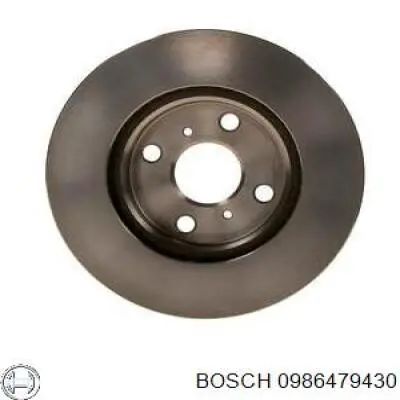 0986479430 Bosch диск гальмівний передній