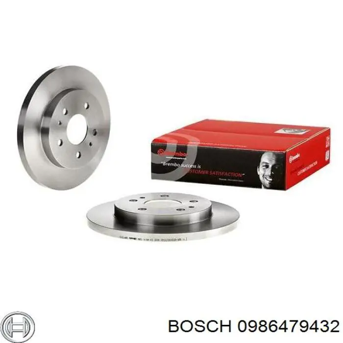 Диск переднього гальма Bosch 0986479432 ціна, від 30.86 USD