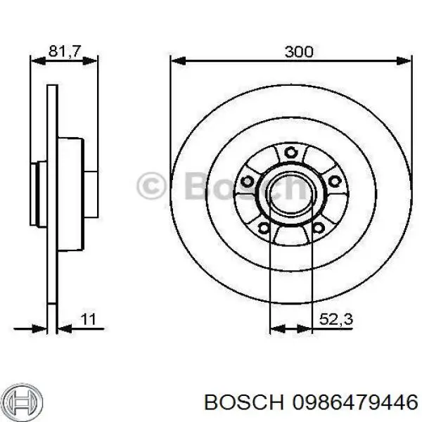 Гальмівні диски 0986479446 Bosch