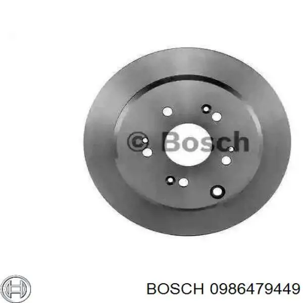 0986479449 Bosch диск гальмівний задній