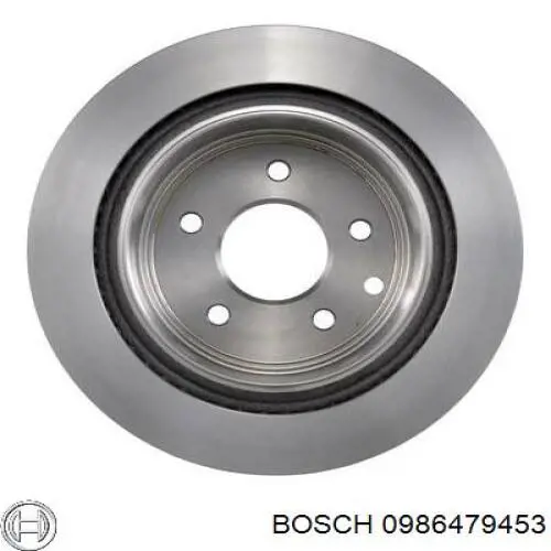 0986479453 Bosch диск гальмівний задній