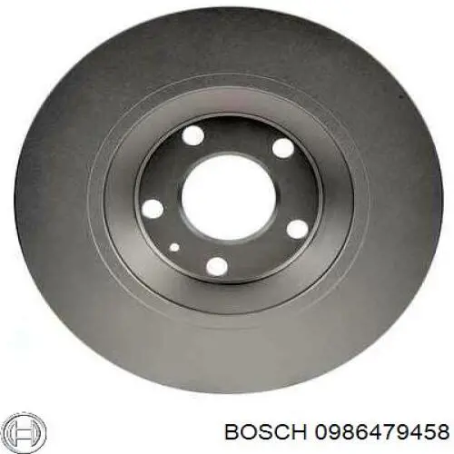0986479458 Bosch диск гальмівний задній
