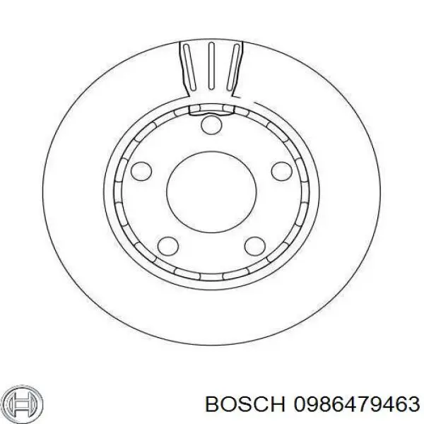 Диск гальмівний задній Bosch 0986479463