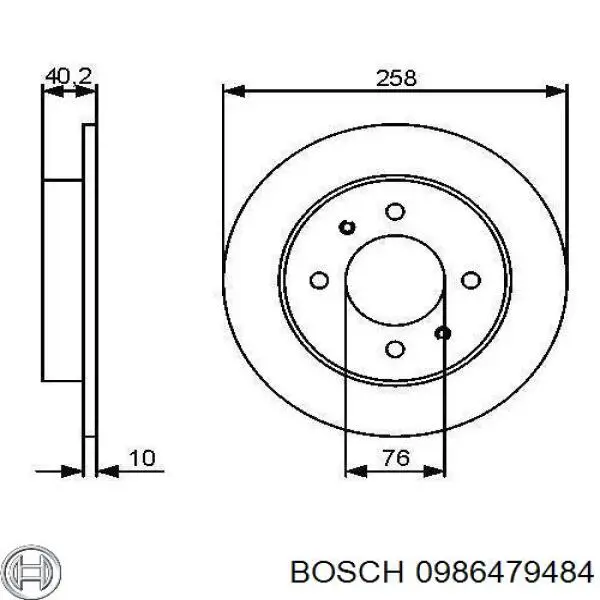 Задні дискові гальма Bosch 0986479484 ціна, від 18.28 USD