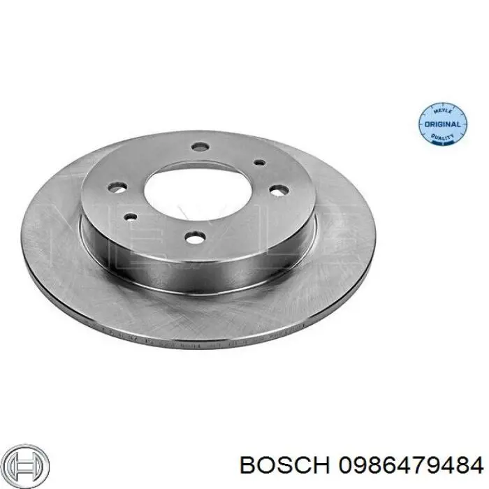 Купити 0986479484 Bosch Диск заднього гальма