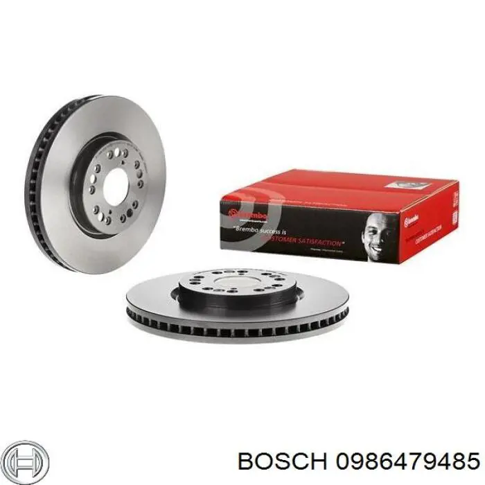 Диск переднього гальма Bosch 0986479485 ціна, від 52.33 USD