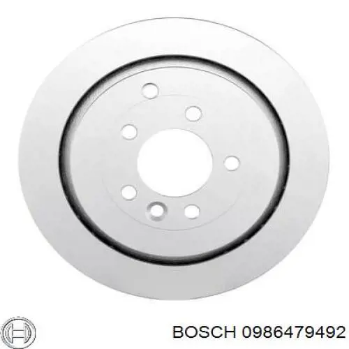 0986479492 Bosch диск гальмівний задній