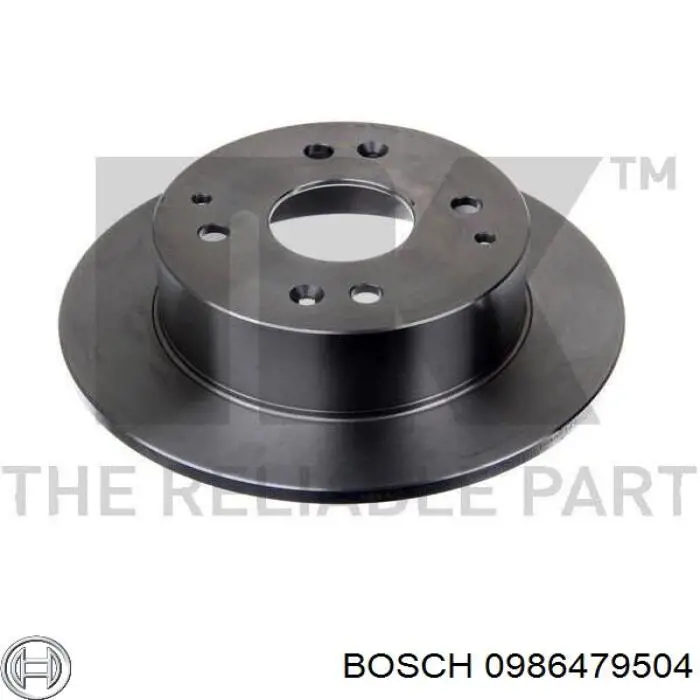 Диск гальмівний задній Bosch 0986479504
