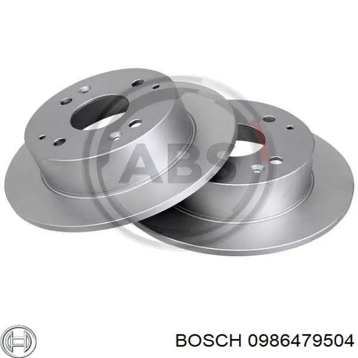 Задні дискові гальма Bosch 0986479504 ціна, від 30.57 USD