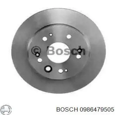0986479505 Bosch диск гальмівний задній