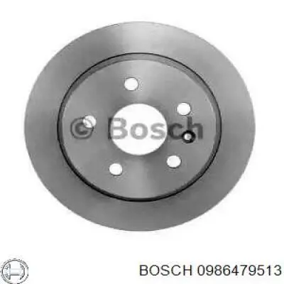 Диск гальмівний задній 0986479513 Bosch