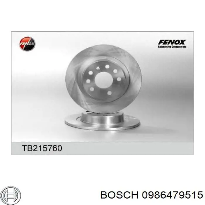 0986479515 Bosch Дискові гальма