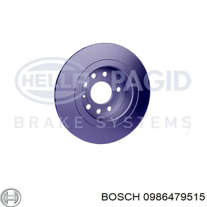 Купити 0986479515 Bosch Диск заднього гальма