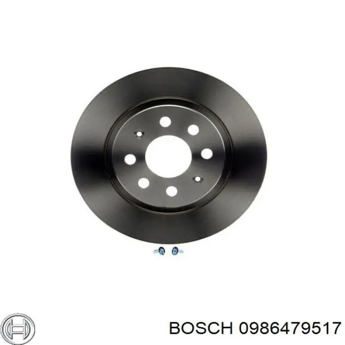 0986479517 Bosch диск гальмівний задній