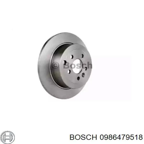 Диск гальмівний задній 0986479518 Bosch