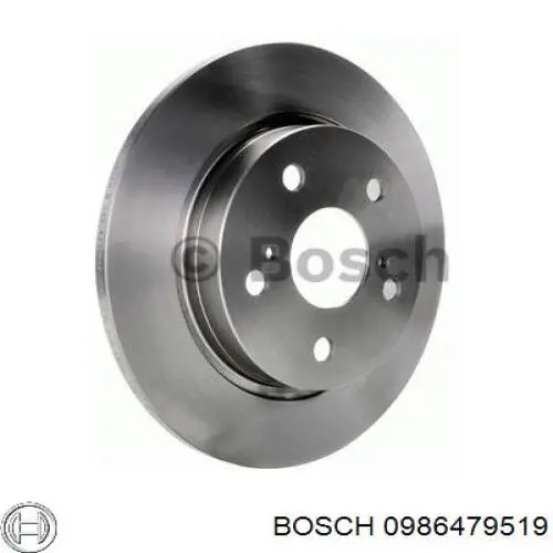 0986479519 Bosch диск гальмівний задній