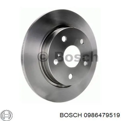 Диск гальмівний задній 0986479519 Bosch